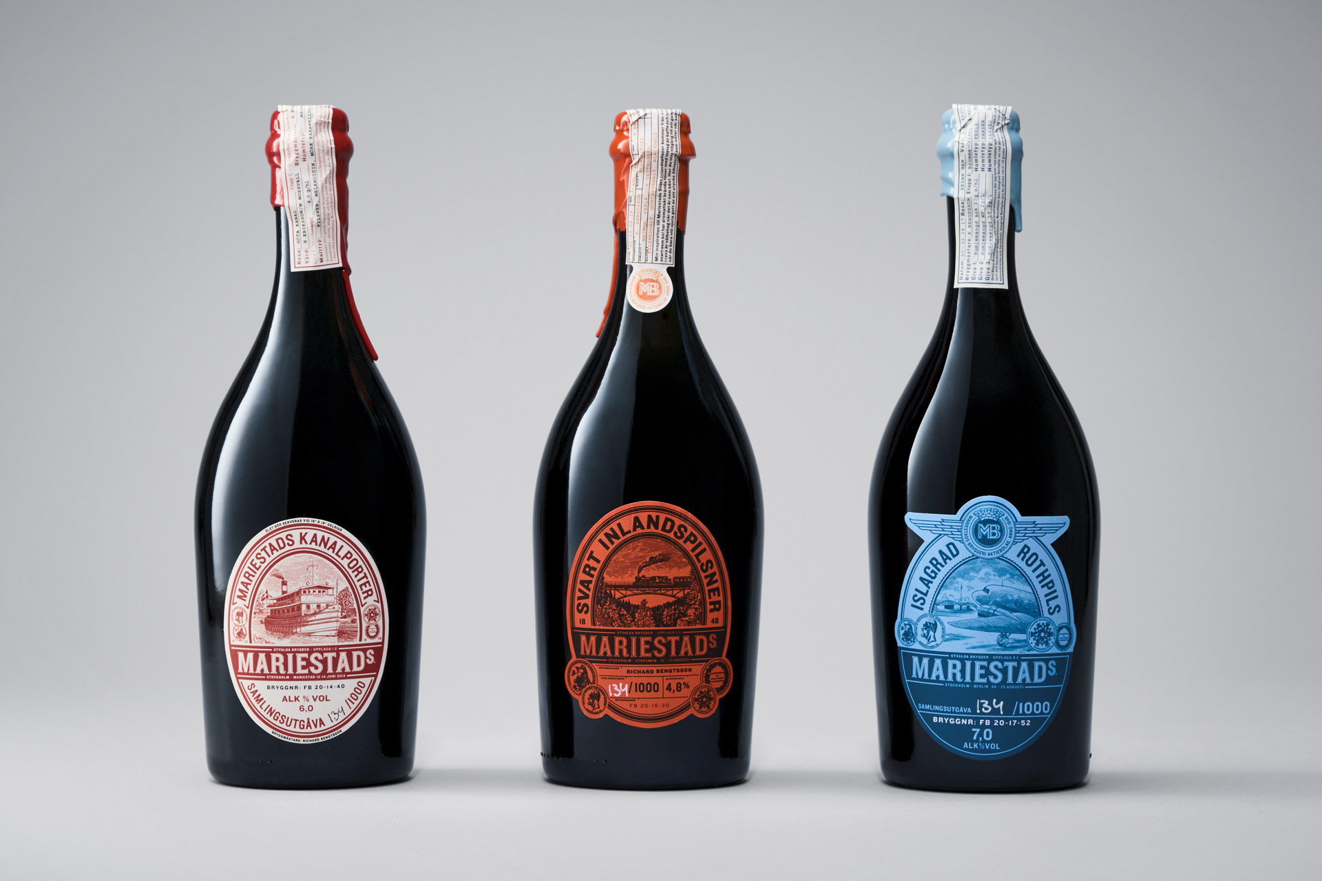 neumeister brand identity packaging design mariestads bottles