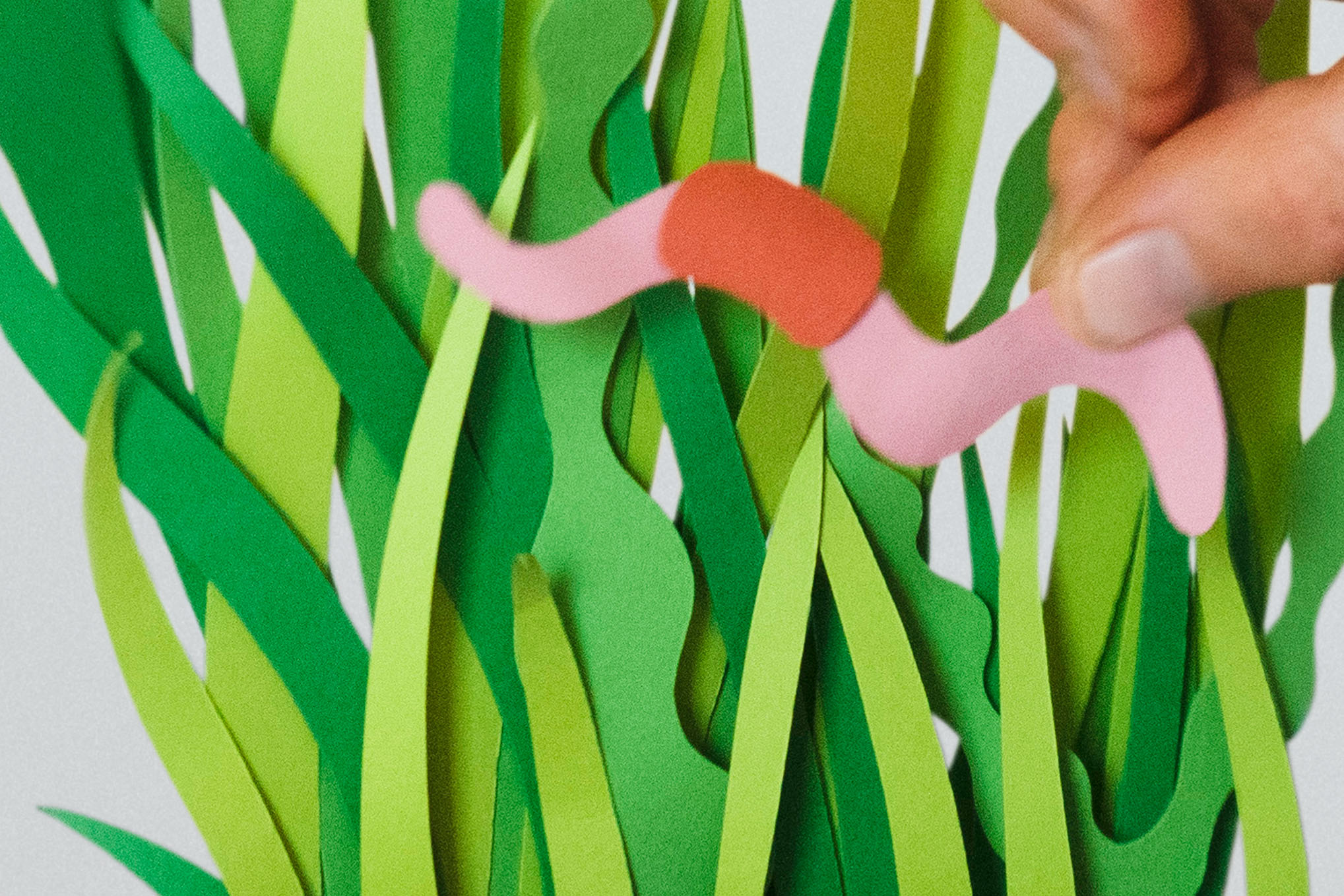 Algomin grass cut outs by Fideli Sundqvist