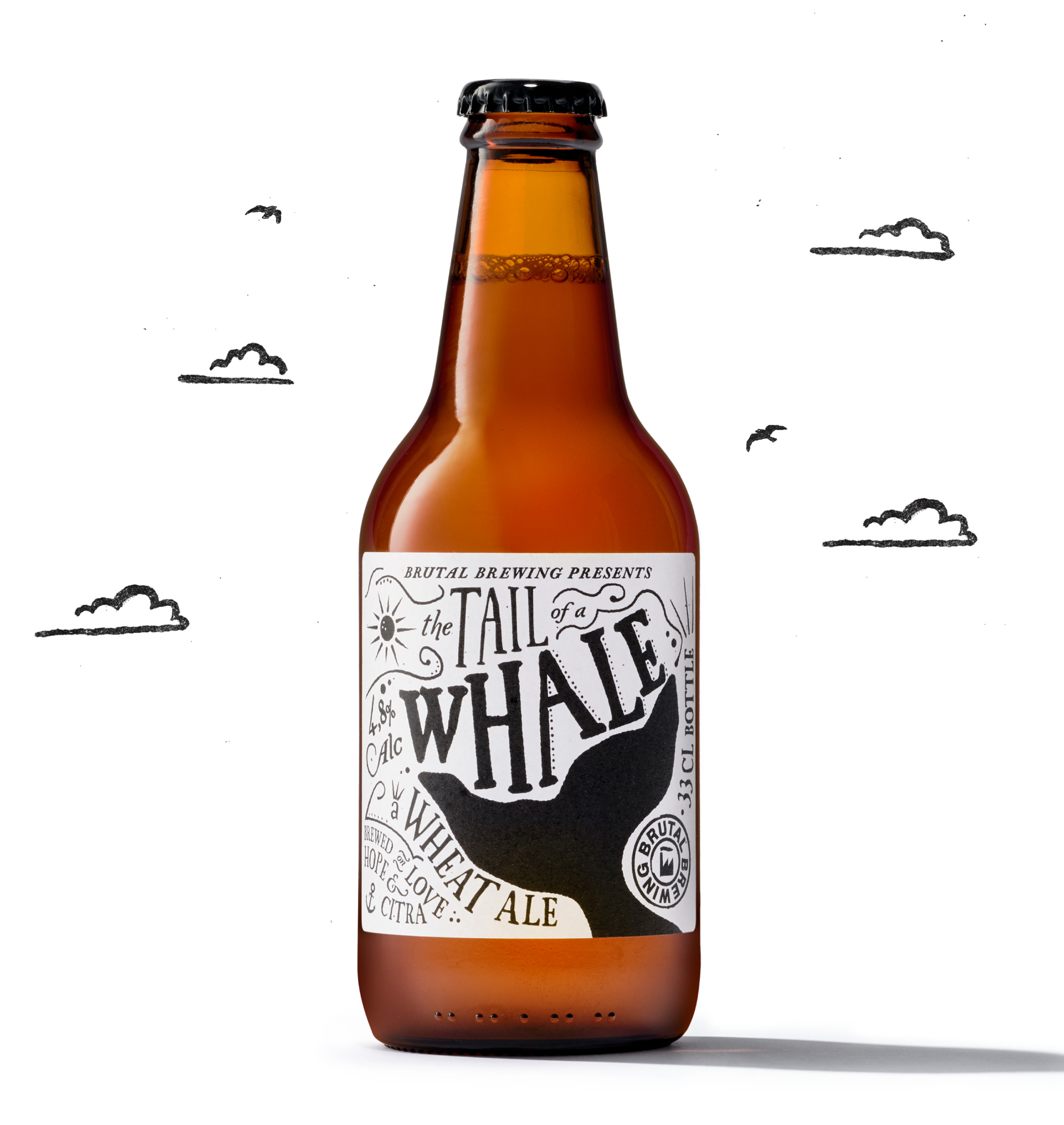 neumeister packaging design brutal brewing illustration bottle