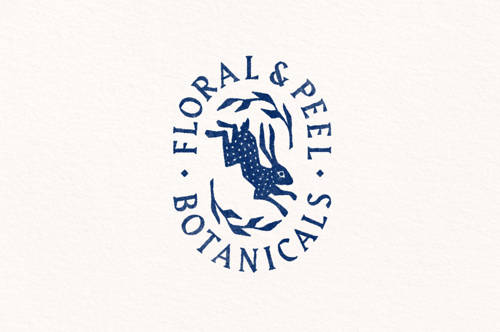 Neumeister packaging design Floral & Peel identity logo