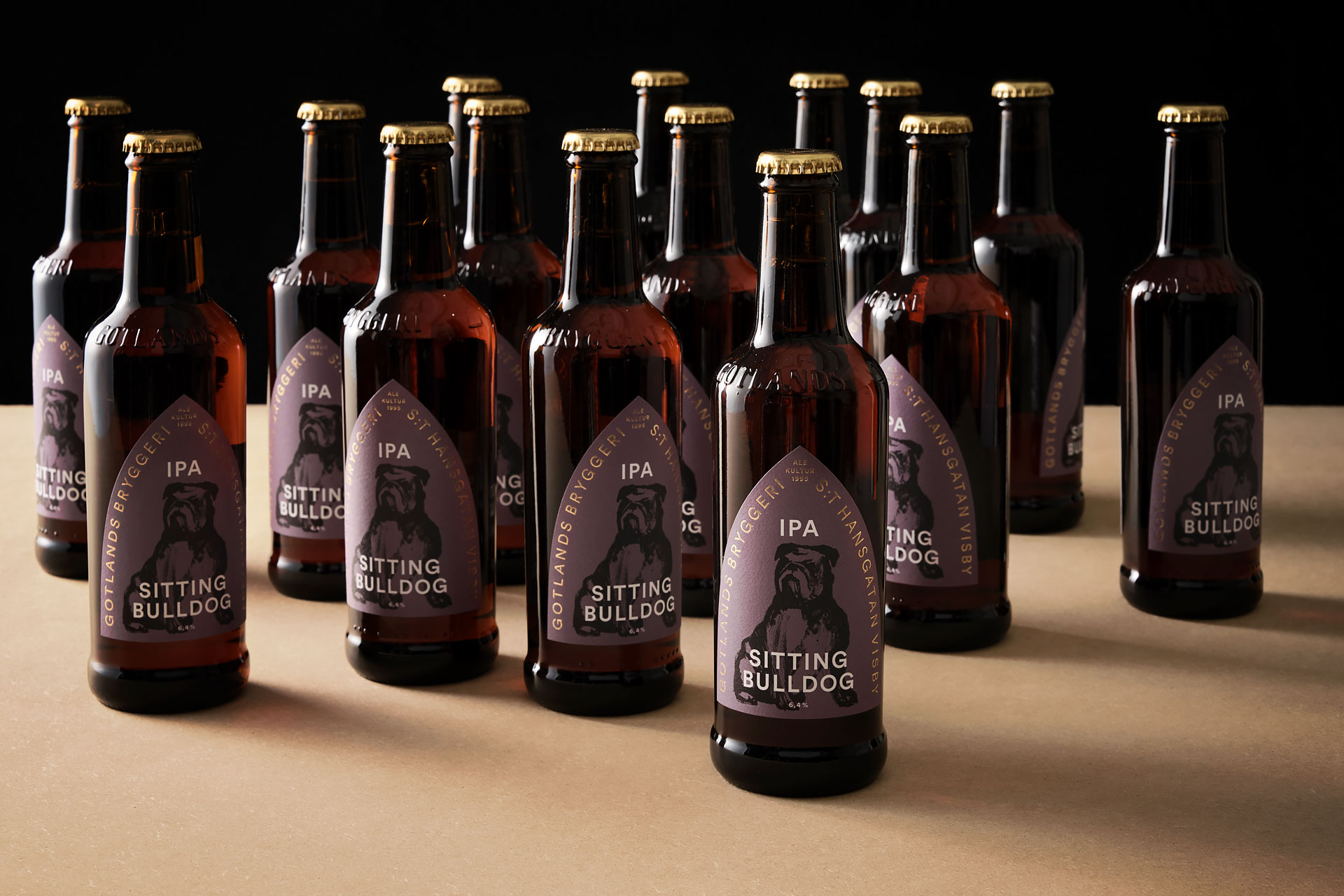 neumeister packaging design beer bottles illustration bulldog
