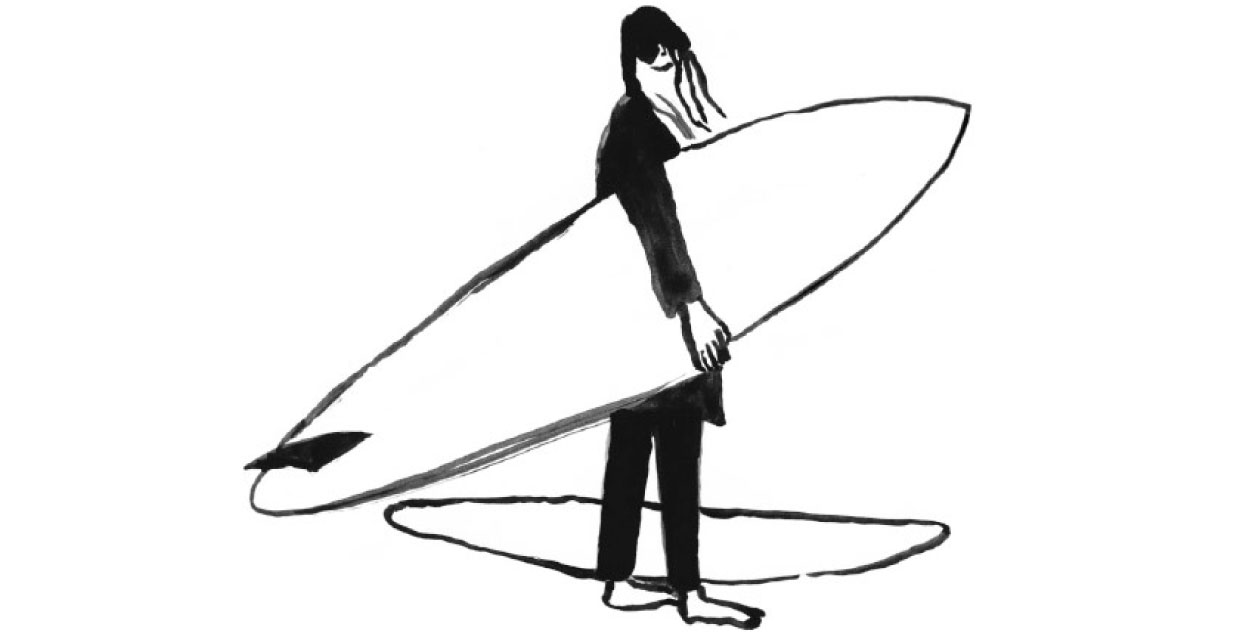 neumeister brand design illustration surfer