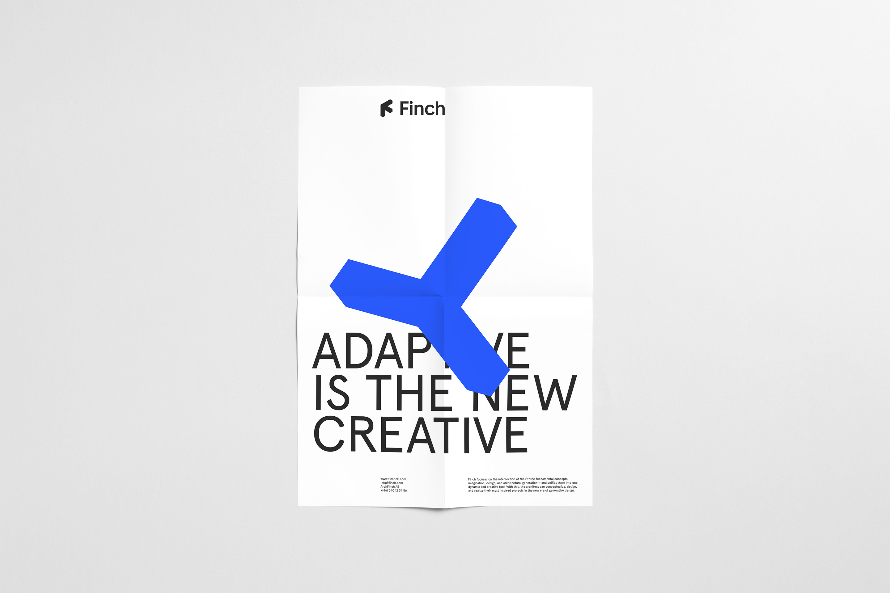 Neumeister brand identity Finch poster